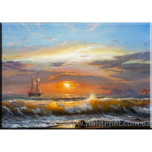 Картины море, Морской пейзаж, ART: MOR777097, , 168.00 грн., MOR777097, , Морской пейзаж картины